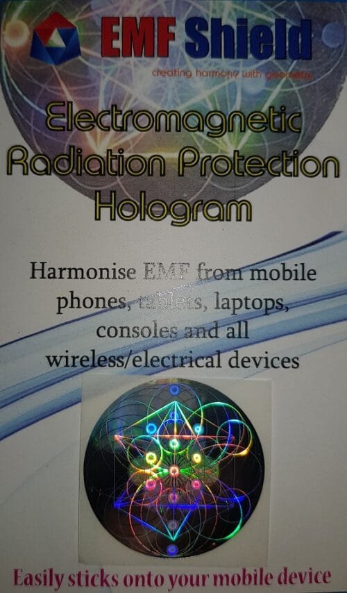 EMF Shield silver hologram